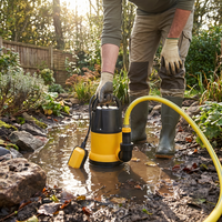 Pompe submersible électrique de drainage pour eaux usées, 400 W, 7500 L/h, coque en plastique, avec interrupteur à flotteur automatique