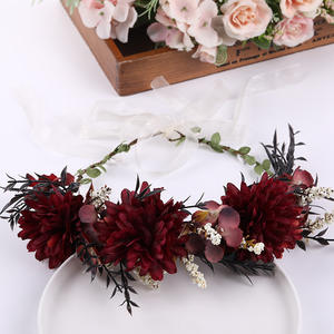 Couronne florale pour femmes et filles, Boho, Rose, couronne, bandeau Floral <span class=keywords><strong>de</strong></span> mariage, <span class=keywords><strong>Photo</strong></span> Pro - Product Image 4