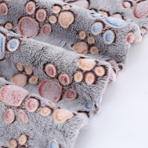 Barato al por mayor estampado de leopardo Super suave 100% poliéster cómodo franela tela polar para manta de bebé - Product Image 2