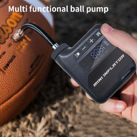 Pompe à air électrique portable pour vélo 140 PSI Valve Mini rapide rechargeable en plastique Compresseur d'air électrique Moniteur de pression des pneus