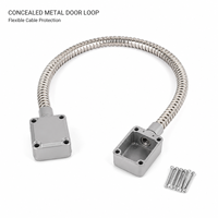 Protector de Cable Metálico Flexible para Puertas, para Cerraduras Eléctricas de Control de Acceso y Sistemas de Seguridad para Puertas