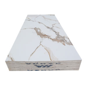 Toptan su geçirmez yanmaz formaldehit içermeyen dekoratif levha UV parlak yüzey Modern tasarım PVC duvar paneli - Product Image 3