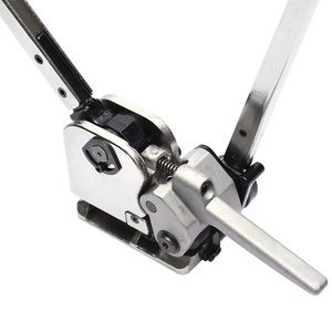 Correa de acero semiautomática de alta tensión, máquina flejadora de paletas, hoja de hierro <span class=keywords><strong>Manual</strong></span>, hebilla de encuadernación, embalaje de caja de Metal sin hebilla - Product Image 2