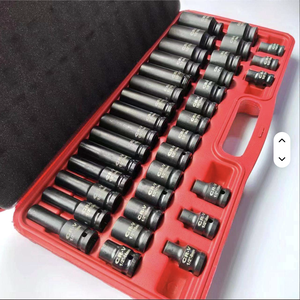 Jeu de douilles à chocs hexagonales profondes <span class=keywords><strong>35</strong></span> en 1, 1/2 pouce, en acier Cr-V, phosphate noir, pneumatique, avec boîte en plastique - Product Image 5