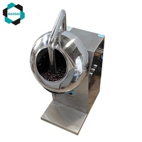 Machine à enrober les bonbons en forme de tambour sphérique en acier inoxydable 304 pour noix, bonbons, chocolat GUSU