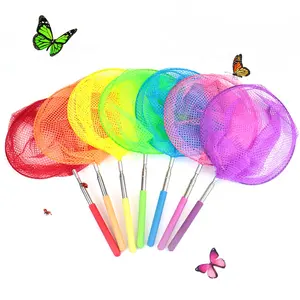 Cheap Kids Telescopic Butterfly Fishing Nets with Anti Slip Grip Outdoor Catching Insect Net for Catching Bugs Fish Insect Ladyb