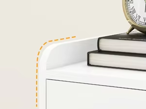 Modern 2-Drawer Wooden <strong>File</strong> Cabinet Large Living Room Storage <strong>Locker</strong> Charging Station Letters/Legal/A4 Size Hanging Papers Home - Product Image 5