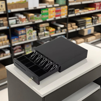 Tiroir-caisse de caisse enregistreuse à cinq compartiments avec comptage et tri automatiques des billets, en matériau ABS