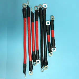 6 AWG 20 Polegadas Cabos com Terminais de Potência Do Inversor para a Motocicleta e Automóvel Solar Marinha RV ATV Motor