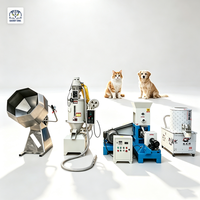 Machine de fabrication d'aliments pour chiens et chats sur mesure, ligne de production de croquettes sèches, extrudeuse de granulés pour petits animaux de compagnie, 30-150 KG/H, 1-20 mm, 5,5-15 kW