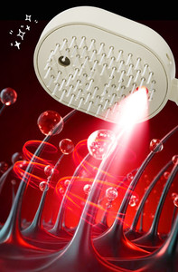 Electric Spray Hair Brush Self Cleaning Air Cushion Massage Comb Anti Static Detangling Hair Brush with Essential Oil Mist Comb - Product Image 3
