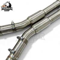 Système d'échappement Catback Valvetronic Performance avec section intermédiaire en Z et résonateur, compatible BMW G80 M3 G82 M4 S58 3.0T