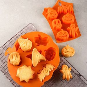 Custom Logo <b>Baking</b> Tool DIY 3D Pumpkin Ghost Cookie Chocolate <b>Baking</b> Tray <b>Silicone</b> Halloween Cake Moulds - Product Image 5