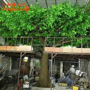 Ucuz kolay temiz gerek yok bakım en iyi satmak büyük Banyan dalları ağaç yapay Ficus ağacı iç mekan dış mekan dekorasyonu
