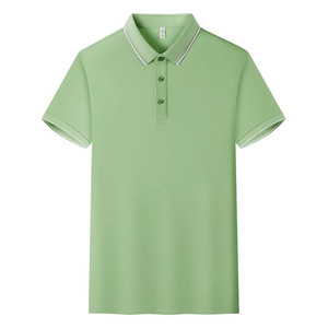 Polo uni en polyester à manches courtes, pour le travail et le quotidien, violet - Product Image 4