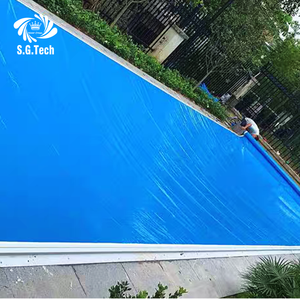 Couverture <span class=keywords><strong>de</strong></span> <span class=keywords><strong>piscine</strong></span> automatique en PVC Water Crown, résistante aux UV, légère, sur mesure, pour usage extérieur - Product Image 3