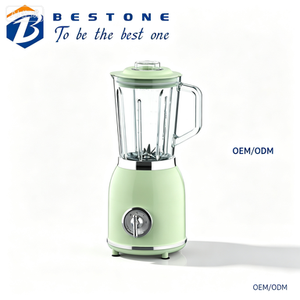 BESTONE 3 Speeds Retro 1.5L Glass Jar BlenderElectric Blender Multifunctional <b>Ice</b> Crushing <b>Countertop</b> OEM ODM - Product Image 1