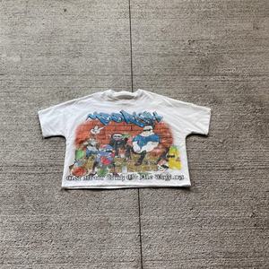 เสื้อยืดคอกลมทรงโอเวอร์ไซส์ ตัดเย็บพิเศษ ผ้าคอตตอนหนานุ่ม ปักลาย ตกแต่งขอบเสื้อแบบดรอปโชว์เดอร์ ทรงบ็อกซี่ สำหรับผู้ชาย - Product Image 6