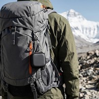 Estuche portátil para minilinterna EDC, bolsa de transporte resistente al agua para luz de camping con clip de mosquetón para senderismo y camping