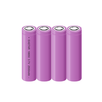 Batterie cylindrique Li-ion ICR18500 3.7V 2500mAh pour jouets, télécommandes, outils électriques, électronique grand public