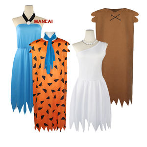 Fred Boy Caveman Túnica Trajes Fiesta Savage Stage Show Performance Wear Halloween Evento indio Flintstones Cosplay Fred <span class=keywords><strong>Disfraces</strong></span> - Product Image 1