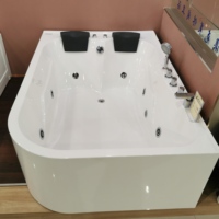 Baignoire à remous de haute qualité OEM/ODM UPC avec jets de massage et éclairage LED