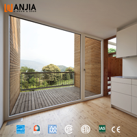 Portes coulissantes modernes en PVC à grands panneaux de verre, insonorisées, pour villa, balcon et patio – Offre spéciale