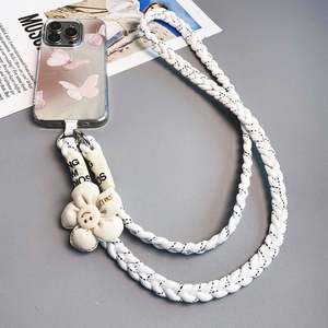 Lanière de téléphone en corde à sangle de style designer DeFlower longue chaîne diagonale durable chaîne de bandoulière de téléphone portable chaîne de sac pour écouteurs - Product Image 6