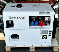 Groupe électrogène diesel super silencieux pour usage domestique, 5 kW, 8 kVA, 10 kVA
