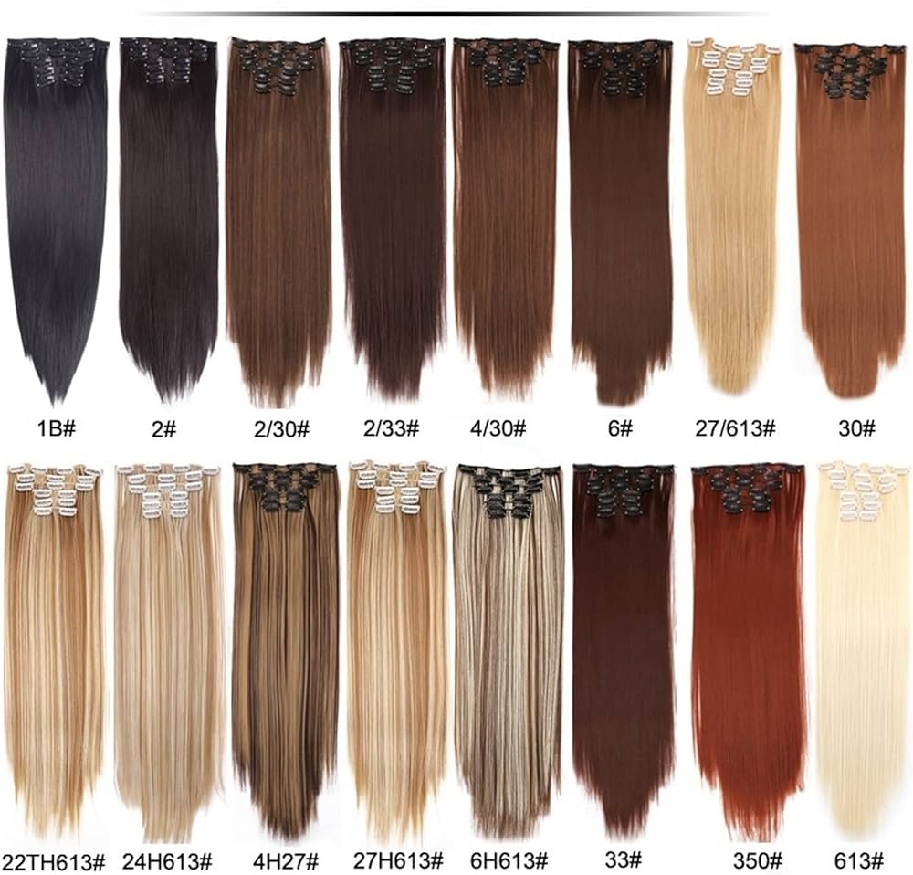 Clip dans l'extension de cheveux