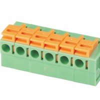 Bloc de bornes à ressort pour carte de commande d'ascenseur, 5,08 mm, à bouton-poussoir, sans vis, anti-vibration, longue durée de vie, vente en gros