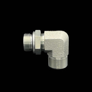 Coude hydraulique à filetage mâle à 90 degrés, direction réglable, joint torique, extrémité 1CH9 type léger, 1DH9 type lourd, pièces hydrauliques - Product Image 1