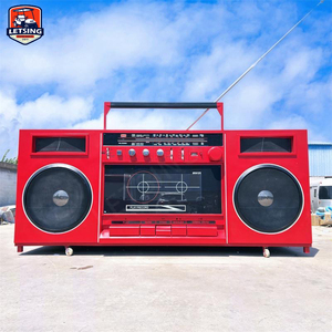 Remolque de Comida Estilo <span class=keywords><strong>Radio</strong></span> Creativo 2026, Totalmente Equipado, Carrito Móvil de Café y Comida Rápida, Tienda de Comida con Cocina Completa - Product Image 4