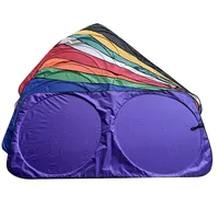 Pare-soleil avant portable haut de gamme, unique et élégant, en polyester argenté, taille personnalisable, options de logo