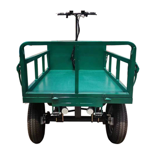 1T Quatre Roues Électrique Alimenté Par Batterie Cargo Plate-Forme Usine Transport Entrepôt Chariot Véhicule - Product Image 5