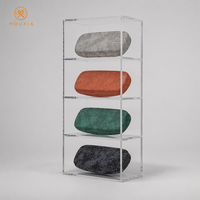 Étui rigide pour lunettes en cuir PU texturé, boîte de rangement pour lunettes optiques avec logo personnalisé, pour lunettes de soleil
