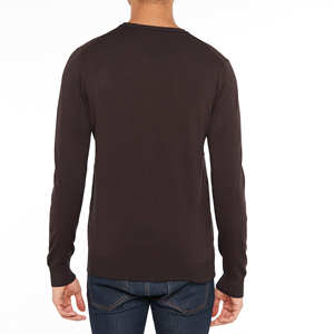 Maglione girocollo in tessuto viscosa acrilico viscosa abbigliamento uomo di alta qualità Made in Italy - Product Image 3