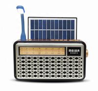 Radio AM FM SW solaire sans fil USB TF avec lumière LED Meier M-522BT-S, prix d'usine