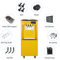 Machine à glaces verticale en acier inoxydable personnalisable 110V 220V pour les entreprises