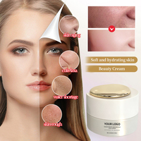 Crème Visage Personnalisée à Marque Privée pour Soins de la Peau, Éclaircissante, à la Vitamine A, à l'Acide Hyaluronique, à la Centella Asiatica et au Niacinamide, pour l'Entretien de la Peau
