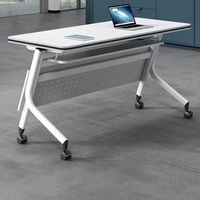 Table de formation pliante, table de conférence, chaise mobile, combinaison modulable, bureau multifonctionnel pour tutorat et cours, bureau de surveillance