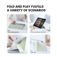 Vente en gros d'étuis pour tablette de haute qualité de la marque MEEPSS, multicolores, iPad Air 13 pouces 2025 M3/2024 M2, pour enfants, 3 couches, antichoc, avec béquille
