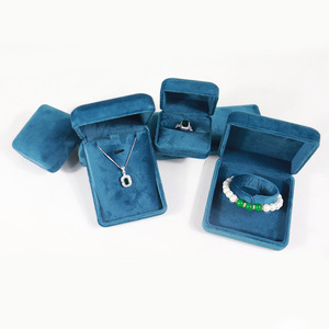 Boîte <span class=keywords><strong>à</strong></span> bijoux verticale en velours et <span class=keywords><strong>fer</strong></span> Bague de mode Collier Longue chaîne de stockage Bracelet - Product Image 4
