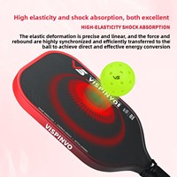 Raquette de pickleball Influence VS-MPP Singularity, qualité professionnelle, noyau en mousse haute densité, 19 mm, rectangulaire, 230 g, durable