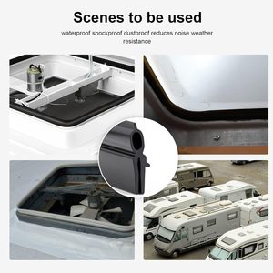 Joint d'étanchéité en vinyle pour aérateur de toit de camping-car, compatible avec les aérateurs de toit Hengs et <span class=keywords><strong>Camco</strong></span> - Product Image 6