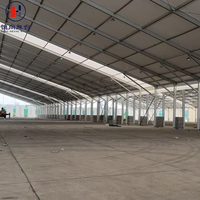 Tente de réception de luxe pour mariage, structure extérieure en PVC et aluminium, élégante, imperméable, résistante au vent, taille personnalisée, directement de l'usine