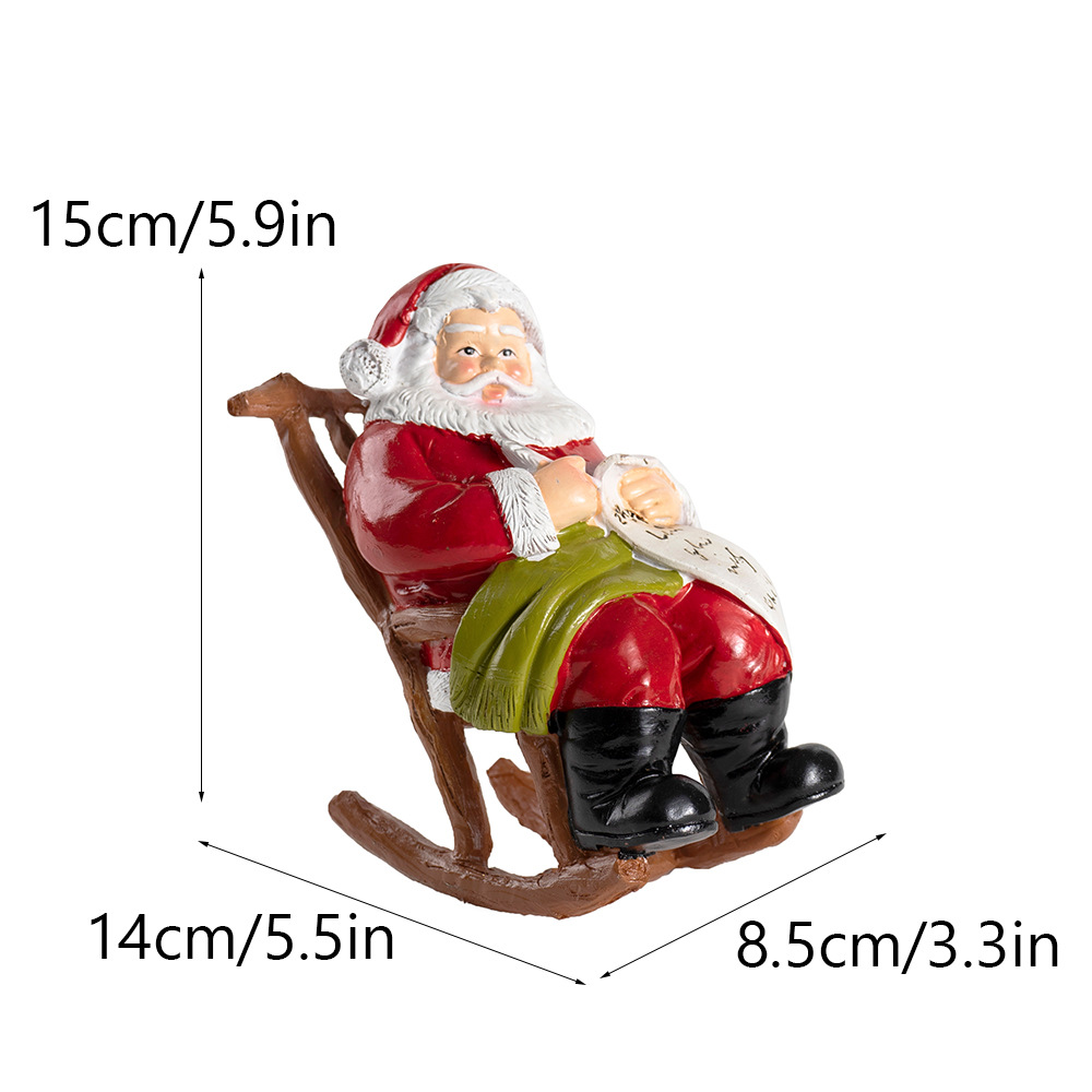 Recliner chair relaxing santa claus writing list