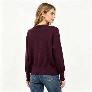 Women 100% Pure Wool Knitted <b>Cardigan</b> <b>Sweater</b> Casual Button Up Long Sleeve for Daily & Office - Product Image 5