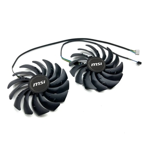 PLD10010B12HH 95มม. ใหม่3060พัดลม GPU 2X Ventus สำหรับ <span class=keywords><strong>MSI</strong></span> Ventus <span class=keywords><strong>GeForce</strong></span> <span class=keywords><strong>RTX</strong></span> 3060 <span class=keywords><strong>3060TI</strong></span> 3070 Ventus 2X การ์ดแสดงผลระบายความร้อน Fa - Product Image 2