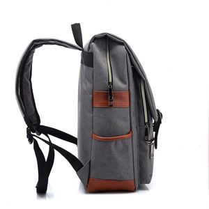 Vintage Unisex Oxford Fashion Geometric <b>Waterproof</b> <b>Backpack</b> Large Capacity Travel Bag for Students School Laptop with USB - Product Image 6